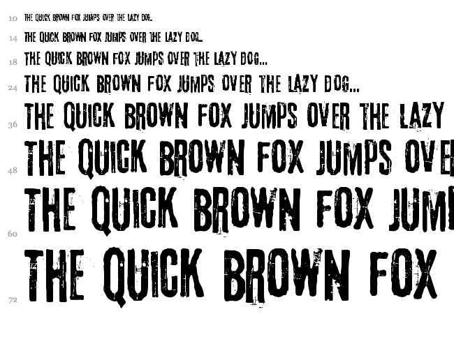 3rd Man font waterfall